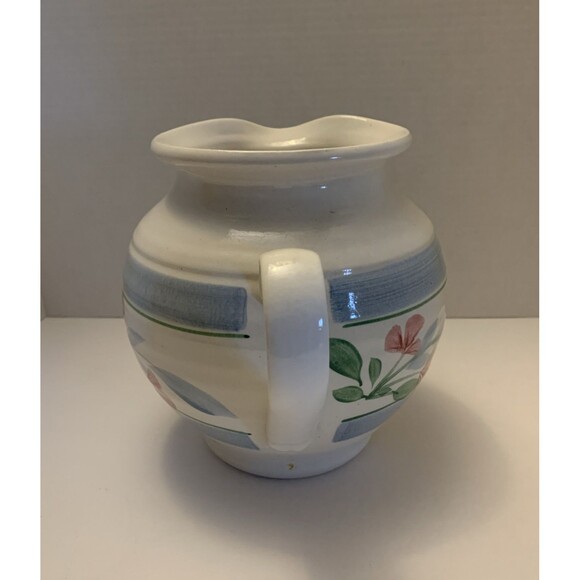 Vintage Stoneware Pottery Style Pitcher GUC Unbranded 7”Heavy - Picture 4 of 8